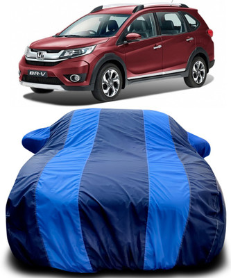 Gavya Car Cover For Honda BR-V (With Mirror Pockets)(Blue, Blue)