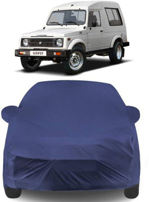 NUMBOR ONE Car Cover For Maruti Suzuki Gypsy (With Mirror Pockets)(Blue)