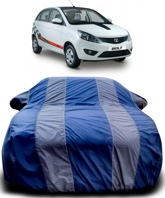 MoTRoX Car Cover For Tata Bolt (With Mirror Pockets)(Blue, Grey)