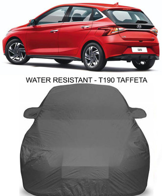 NUMBOR ONE Car Cover For Hyundai Elite i20 2020 (With Mirror Pockets)(Grey)