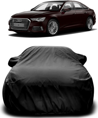 NUMBOR ONE Car Cover For Audi A6 (With Mirror Pockets)(Black)