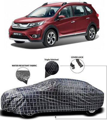 Gavya Car Cover For Honda BR-V (With Mirror Pockets)(White, Black)