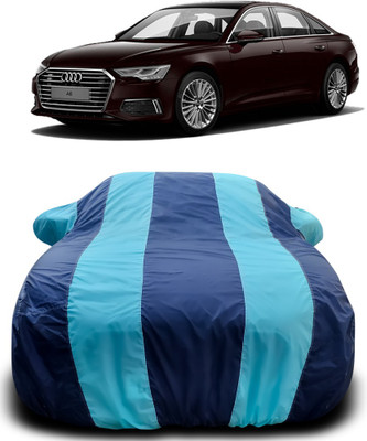 NUMBOR ONE Car Cover For Audi A6 (With Mirror Pockets)(Blue, Blue)