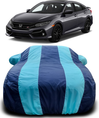 Gavya Car Cover For Honda Civic (With Mirror Pockets)(Blue, Blue)