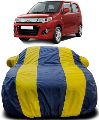 APNEK Car Cover For Maruti Suzuki WagonR Stingray (With Mirror Pockets)(Blue, Yellow)