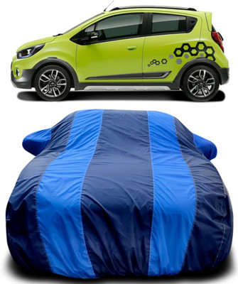 APNEK Car Cover For Chevrolet Beat (With Mirror Pockets)(Blue, Blue)