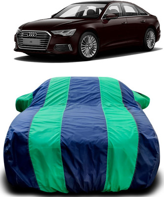 Gavya Car Cover For Audi A6 (With Mirror Pockets)(Blue, Green)