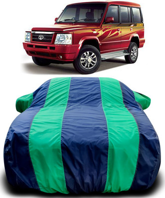 APNEK Car Cover For Tata Sumo Gold (With Mirror Pockets)(Blue, Green)