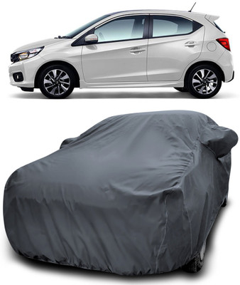 APNEK Car Cover For Honda Brio (With Mirror Pockets)(Grey)