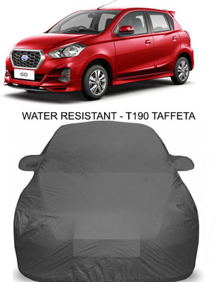 APNEK Car Cover For Nissan Go (With Mirror Pockets)(Grey)