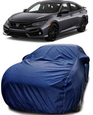 APNEK Car Cover For Honda Civic (With Mirror Pockets)(Blue)