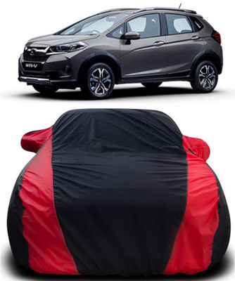 APNEK Car Cover For Honda WRV (With Mirror Pockets)(Black, Red)