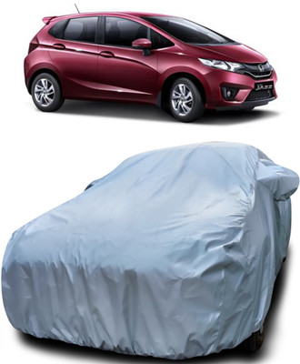 MoTRoX Car Cover For Honda Jazz (With Mirror Pockets)(Silver)