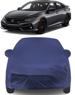APNEK Car Cover For Honda Civic (With Mirror Pockets)(Blue)