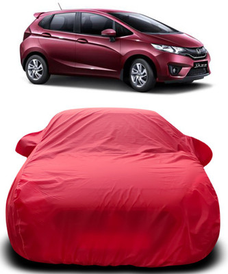 APNEK Car Cover For Honda Jazz (With Mirror Pockets)(Red)