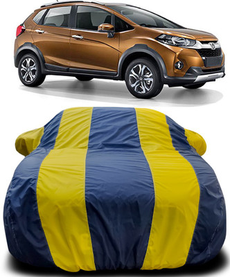 Gavya Car Cover For Honda WR-V (With Mirror Pockets)(Blue, Yellow)