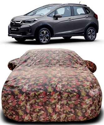 MoTRoX Car Cover For Honda WRV (With Mirror Pockets)(Multicolor)
