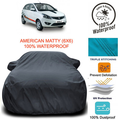 APNEK Car Cover For Tata Bolt (With Mirror Pockets)(Grey)