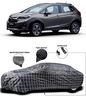 APNEK Car Cover For Honda WRV (With Mirror Pockets)(White, Black)