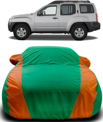 Gavya Car Cover For Nissan Xterra (With Mirror Pockets)(Green, Orange)