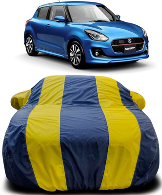 Gavya Car Cover For Maruti Suzuki Swift RS (With Mirror Pockets)(Blue, Yellow)
