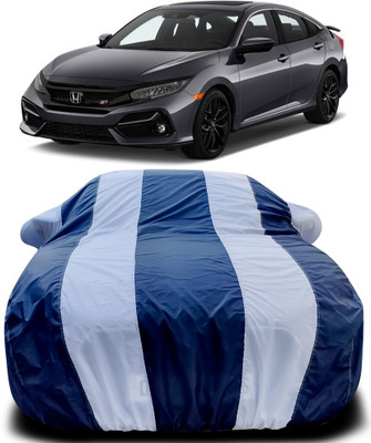 MoTRoX Car Cover For Honda Civic(Blue, White)