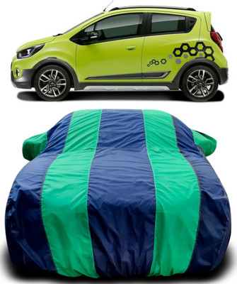 MoTRoX Car Cover For Chevrolet Beat(Blue, Green)