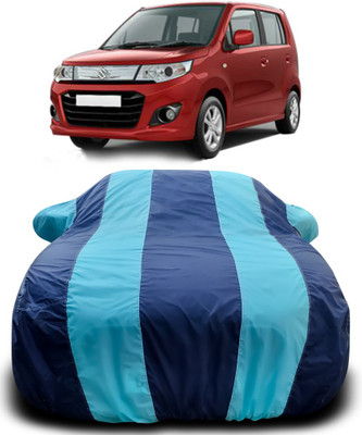 APNEK Car Cover For Maruti Suzuki WagonR Stingray (With Mirror Pockets)(Blue, Blue)