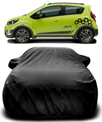 MoTRoX Car Cover For Chevrolet Beat(Black)