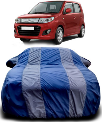 MoTRoX Car Cover For Maruti Suzuki WagonR Stingray(Blue, Grey)