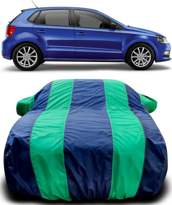 NUMBOR ONE Car Cover For Volkswagen Polo GT (With Mirror Pockets)(Blue, Green)