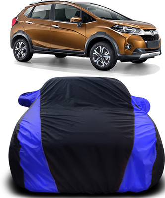 Gavya Car Cover For Honda WR-V (With Mirror Pockets)(Black, Blue)