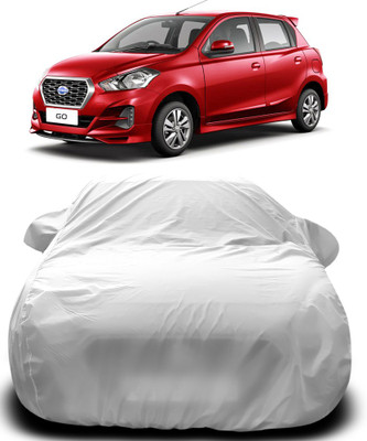 MoTRoX Car Cover For Nissan Go(Silver)