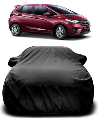 APNEK Car Cover For Honda Jazz (With Mirror Pockets)(Black)