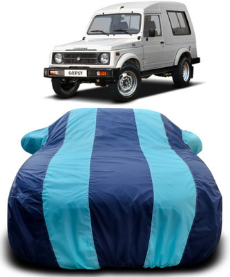APNEK Car Cover For Maruti Suzuki Gypsy (With Mirror Pockets)(Blue, Blue)