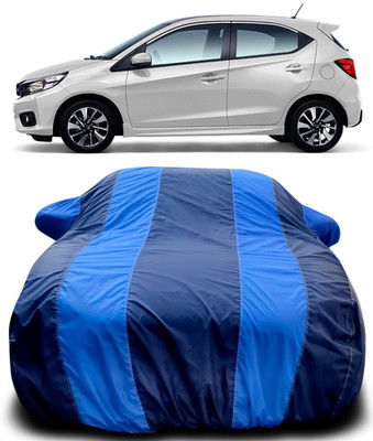 APNEK Car Cover For Honda Brio (With Mirror Pockets)(Blue, Blue)