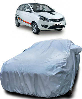 APNEK Car Cover For Tata Bolt (With Mirror Pockets)(Silver)
