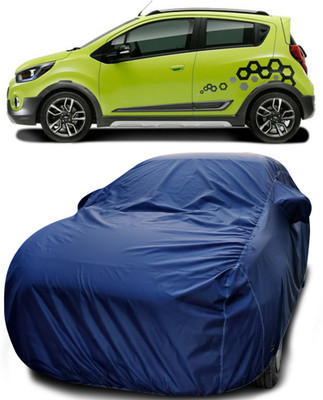 APNEK Car Cover For Chevrolet Beat (With Mirror Pockets)(Blue)