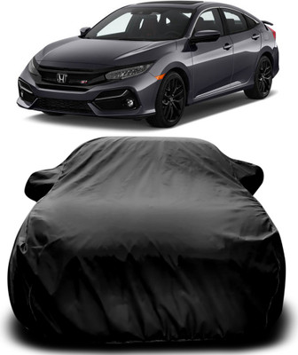 APNEK Car Cover For Honda Civic (With Mirror Pockets)(Black)