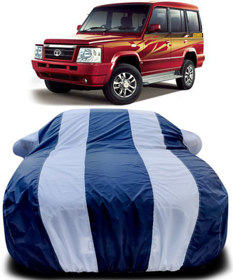 MoTRoX Car Cover For Tata Sumo Gold (With Mirror Pockets)(Blue, White)