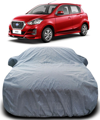 MoTRoX Car Cover For Nissan Go(Black, White)