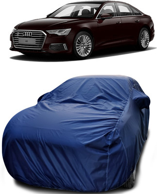NUMBOR ONE Car Cover For Audi A6 (With Mirror Pockets)(Blue)