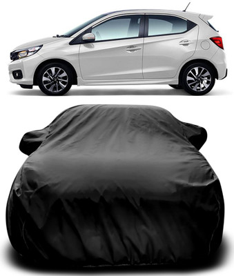 APNEK Car Cover For Honda Brio (With Mirror Pockets)(Black)