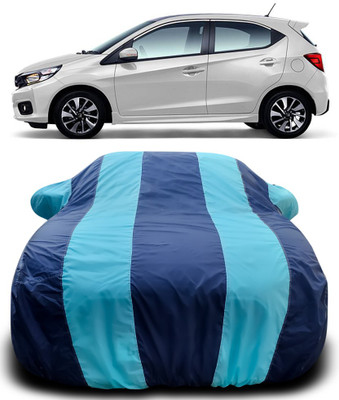 APNEK Car Cover For Honda Brio (With Mirror Pockets)(Blue, Blue)
