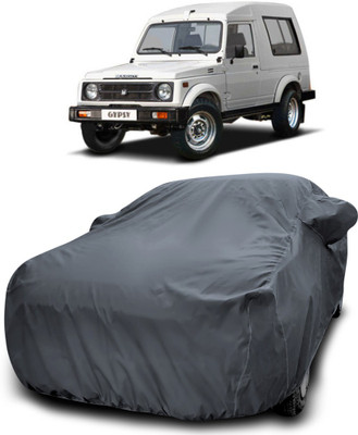 MoTRoX Car Cover For Maruti Suzuki Gypsy (With Mirror Pockets)(Grey)