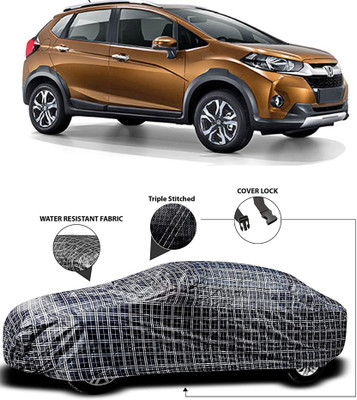Gavya Car Cover For Honda WR-V (With Mirror Pockets)(White, Black)