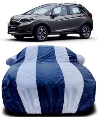 APNEK Car Cover For Honda WRV (With Mirror Pockets)(Blue, White)