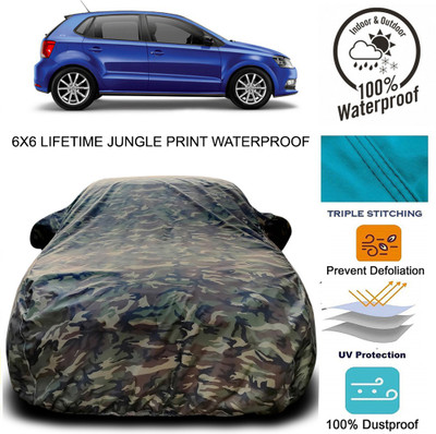 NUMBOR ONE Car Cover For Volkswagen Polo GT (With Mirror Pockets)(Multicolor)