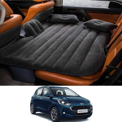 AYW Inflatablebed-Black-Grand i10 NIOS-New Black Car Bed Mattress for Rest,Travel, Car Back Seat Air Inflation Bed Universal Air Couch with Two Air Pillows, Car Air Pump and 1 Repair Kit For Grand I10 NIOS Universal For All Models Car Inflatable Bed(Universal For Car)