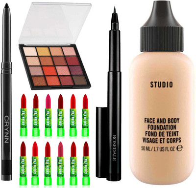 Crynn Smudge Proof Waterproof Long Lasting Kajal(5 Items in the set)